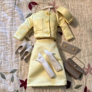 Jackie Doll Yellow Satin Garments & Accessories from the Franklin Mint